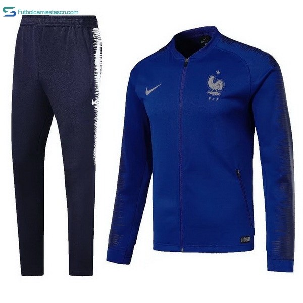 Chandal Francia 2018 Azul Marino Azul